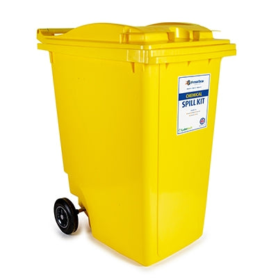 360 Ltr Chemical Spill Kit - 2 Wheeled Bin | Lekavarnarsett / Uppsogssett