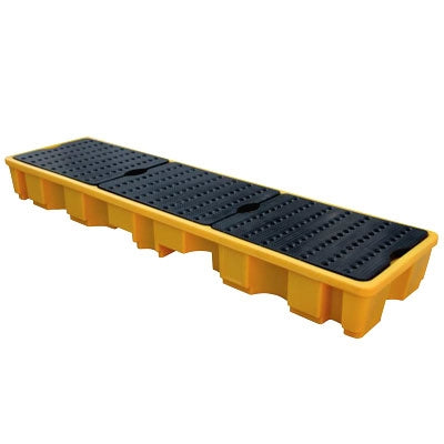 4 drum Polyethylene Spill Pallet - Inline | Lekalokun