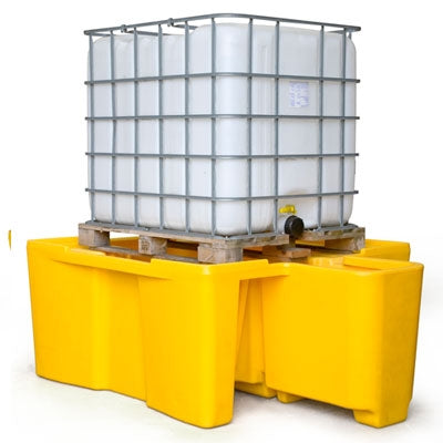 Single IBC Polyethylene Spill Pallet with dispensing well | Lekalokun