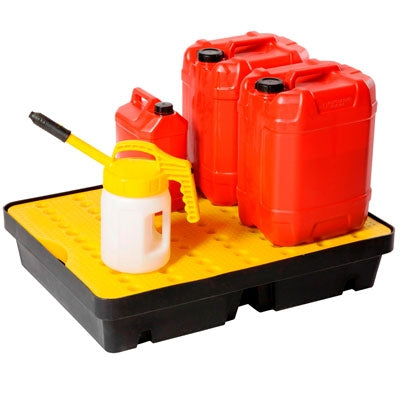 40 Litre Polyethylene Spill Tray complete with grating | Lekalokun