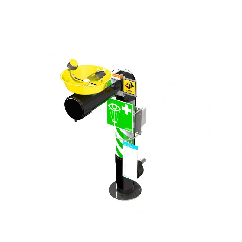 Stainless Steel Eyewash with bowl, freeze resistant 3894-00