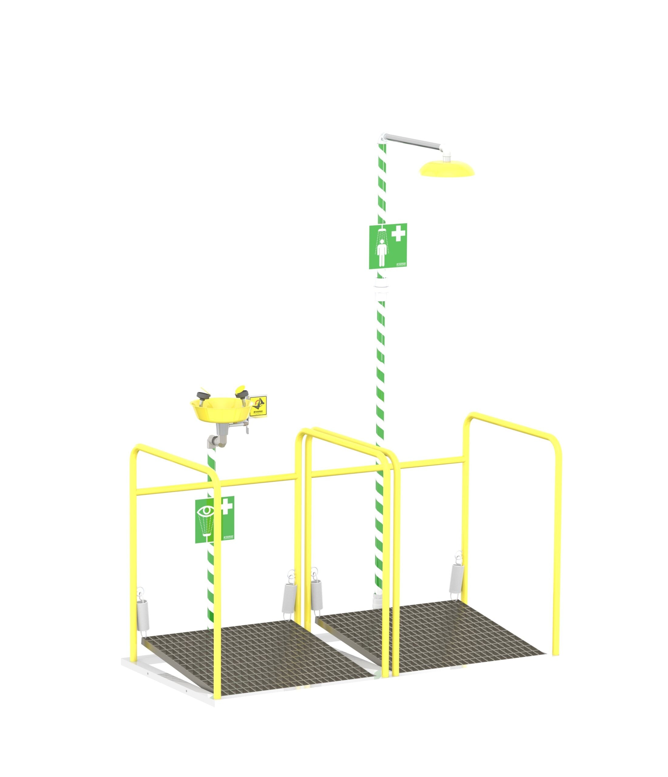 8010 Self-draining Emergency Station with Eye wash