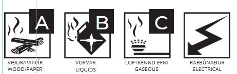P-50 2kg ABC duftslökkvitæki - 10 ára þjónustufrí slökkvitæki