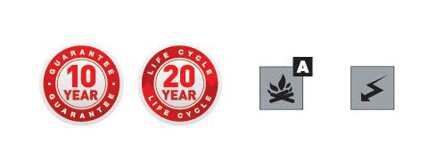 P-50 6L flúorsnautt léttvatns slökkvitæki - 10 ára þjónustufrí slökkvitæki