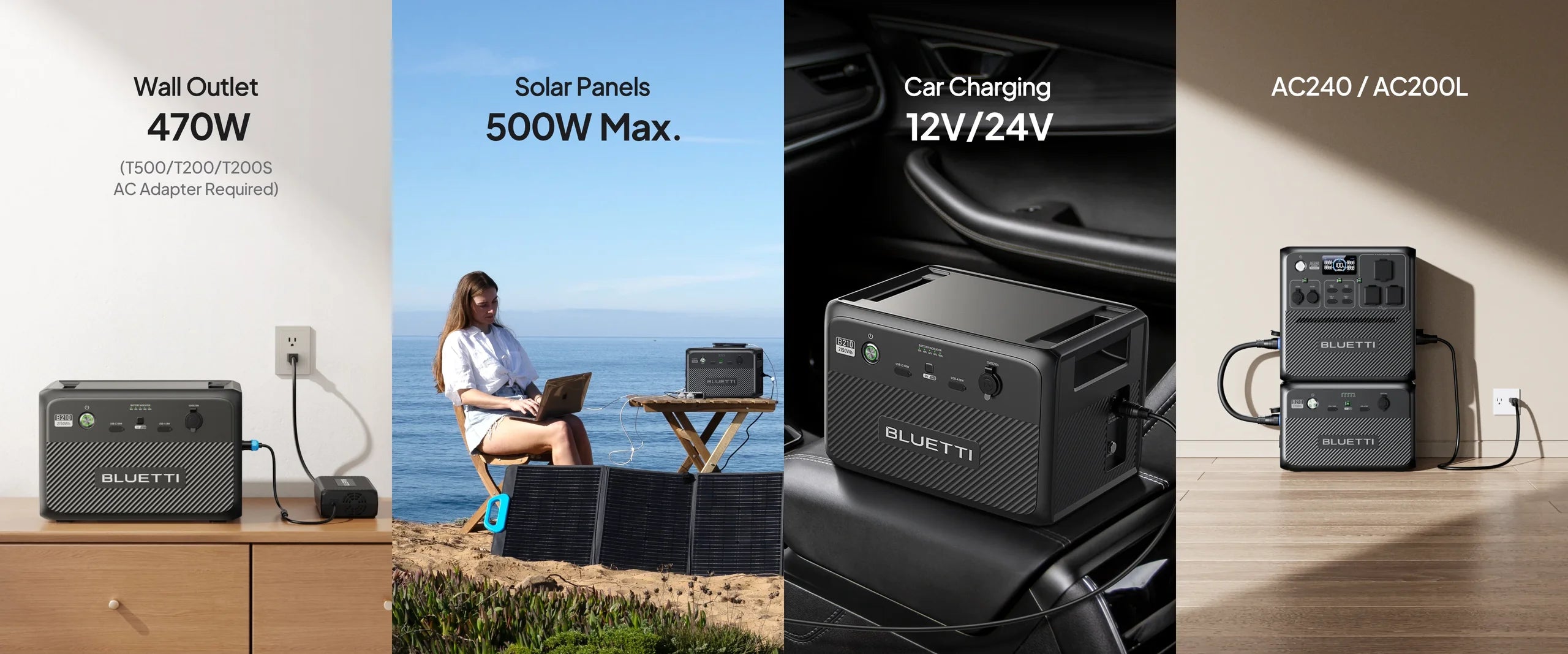 BLUETTI B210P ORKUBANKI - STÆKKUN - VATNSVARINN - IP65