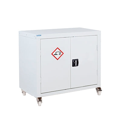 Acid/Alkali Mobile Cupboard - Inc. 1 Shelf - (h) 840mm | Efnavöruskápar