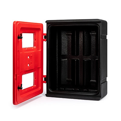 Fire extinguisher break-glass box 720 x 565 x 270mm | Efnavörgeymslur Stærri/úr stáli