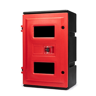 Fire extinguisher break-glass box 850 x 565 x 375mm | Skápar og standar fyrir slökkvitæki