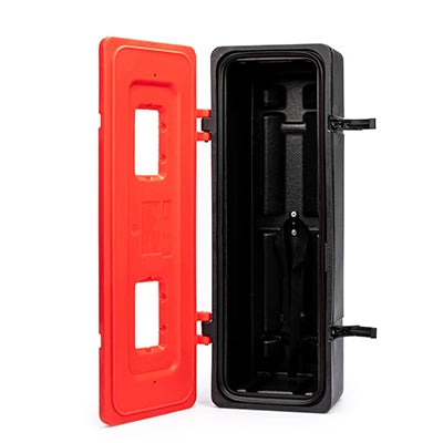Fire extinguisher box front loader 830 x 330 x 265mm | Efnavörgeymslur Stærri/úr stáli