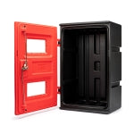 Fire extinguisher box front loader 850 x 565 x 375mm | Efnavörgeymslur Stærri/úr stáli