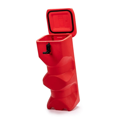 Fire extinguisher box top loader 640 x 250 x 270mm Red | Skápar og standar fyrir slökkvitæki