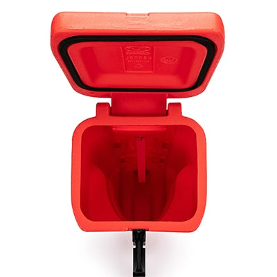 Fire extinguisher box top loader 640 x 250 x 270mm Red | Skápar og standar fyrir slökkvitæki