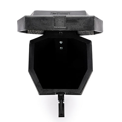 Fire extinguisher box top loader 650 x 265 x 300mm Black | Skápar og standar fyrir slökkvitæki