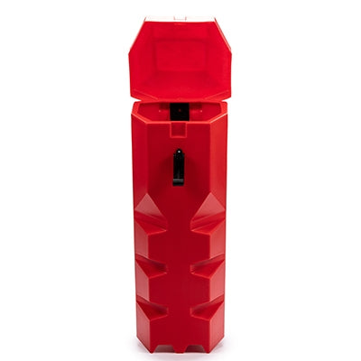 Fire extinguisher box top loader 650 x 265 x 300mm Red | Skápar og standar fyrir slökkvitæki