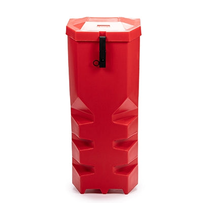 Fire extinguisher box top loader 750 x 310 x 320mm Red | Efnavörgeymslur Stærri/úr stáli