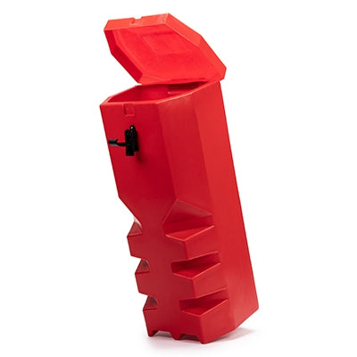 Fire extinguisher box top loader 750 x 310 x 320mm Red | Efnavörgeymslur Stærri/úr stáli