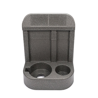 Fire extinguisher stand double 620 x 480 x 270mm Grey | Efnavörgeymslur Stærri/úr stáli