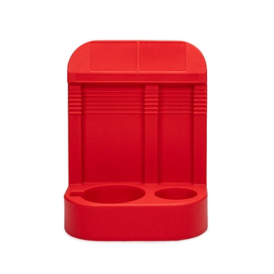 Fire extinguisher stand double 620 x 480 x 270mm Red | Efnavörgeymslur Stærri/úr stáli