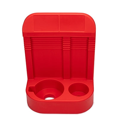 Fire extinguisher stand double 620 x 480 x 270mm Red | Skápar og standar fyrir slökkvitæki