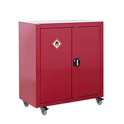Flammable Liquid Mobile Cupboard - Inc. 1 Shelf - (h) 1040mm | Efnavöruskápar