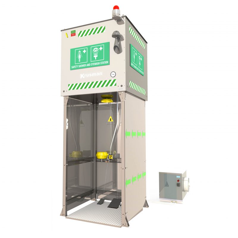 Tank shower Model 7011 with non hazardous Chiller