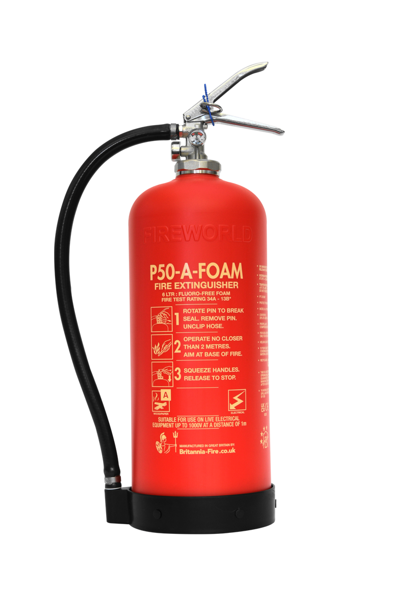 P-50 6L flúorsnautt léttvatns slökkvitæki - 10 ára þjónustufrí slökkvitæki