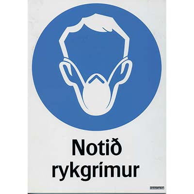 Notið rykgrímur A4