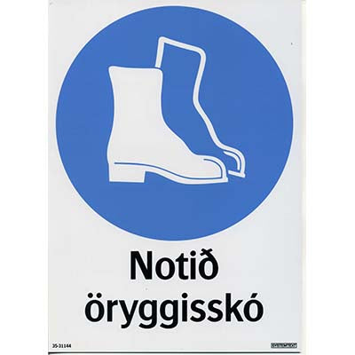 Notið öryggisskó A4